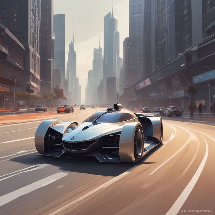 Иллюстрация: AI companies competition race technology futuristic