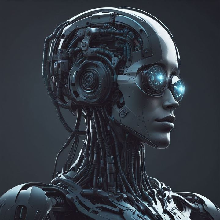 Иллюстрация: xAI Grok artificial intelligence dark futuristic