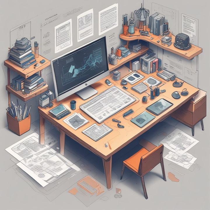 Иллюстрация: graphic design workspace creative tools layouts
