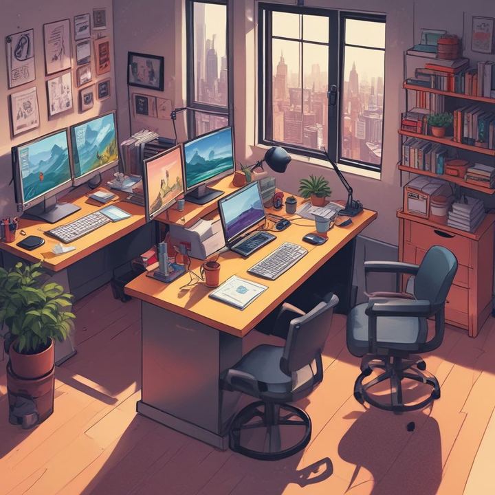 remote team collaboration workspace