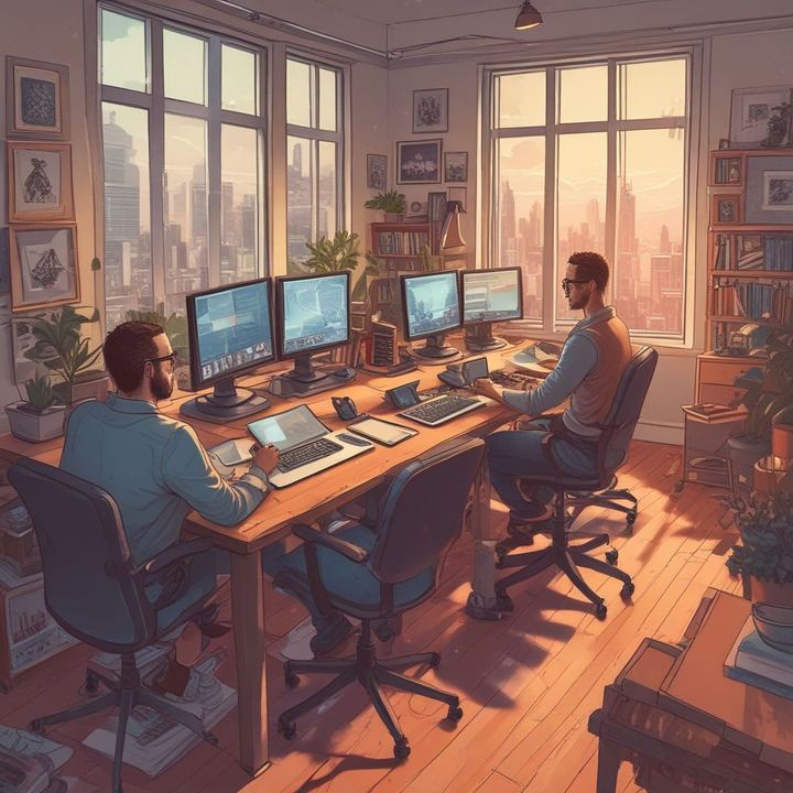 remote team collaboration workspace