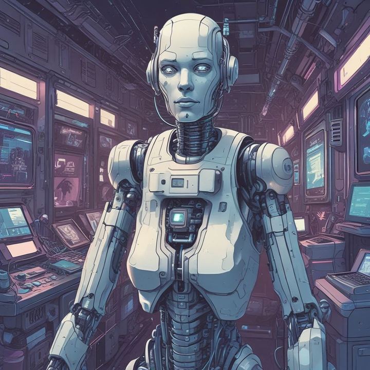 Иллюстрация: AI chatbot assistant digital interface