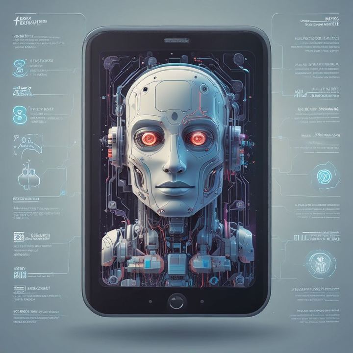 Иллюстрация: AI chatbot assistant digital interface