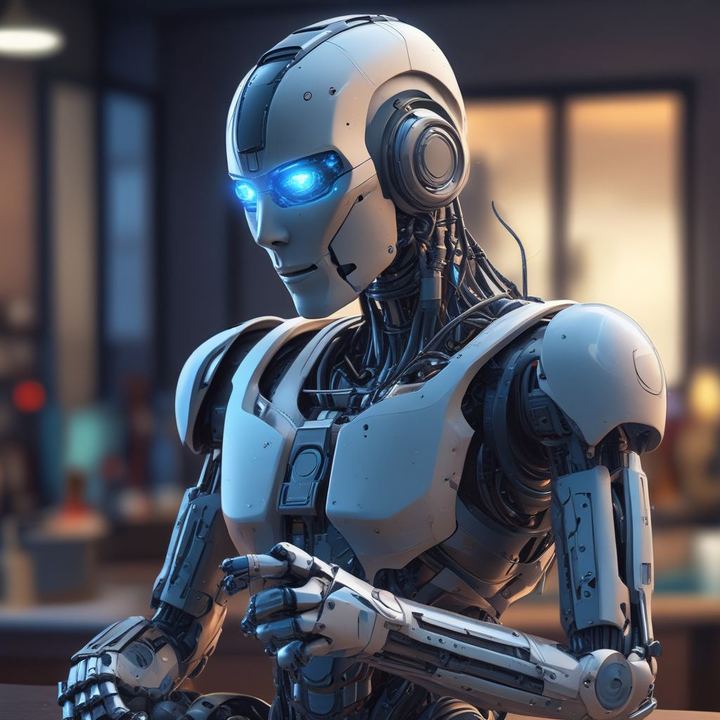 Иллюстрация: AI chatbot assistant digital interface