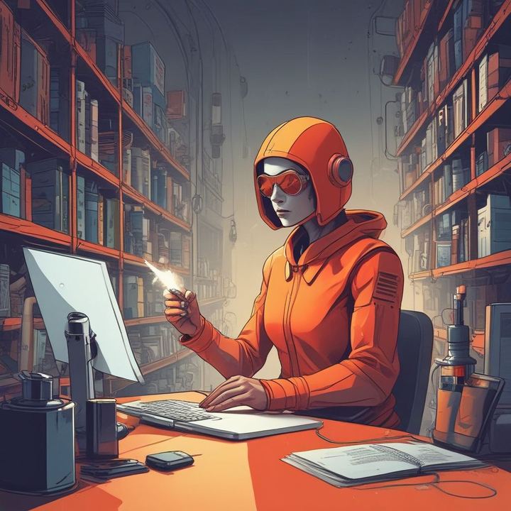 Иллюстрация: AI writing assistant SEO copywriting digital