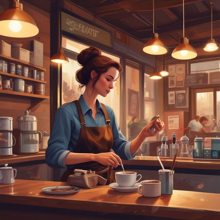 Иллюстрация: coffee shop business marketing experience cozy