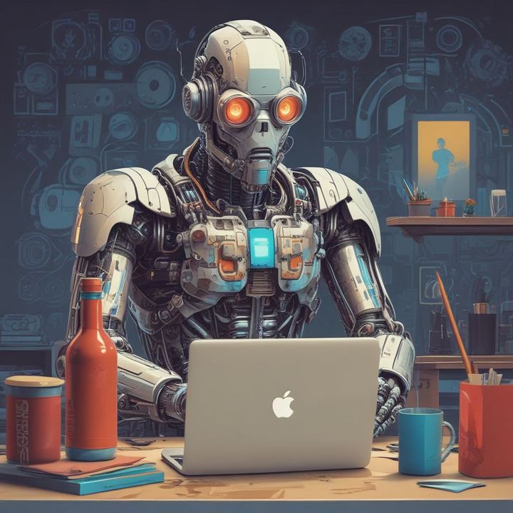 Иллюстрация: content marketing AI writing automation