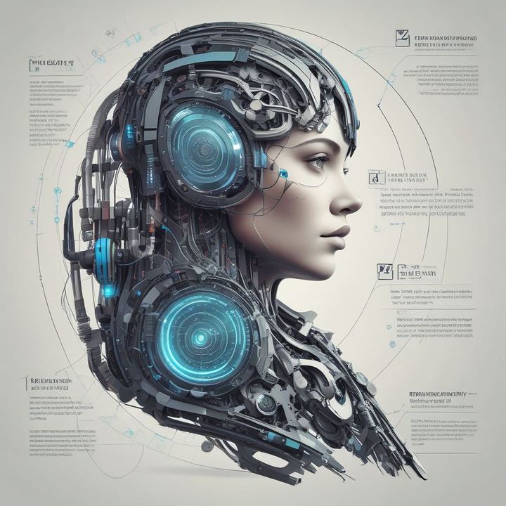 Иллюстрация: multimodal AI vision voice code futuristic